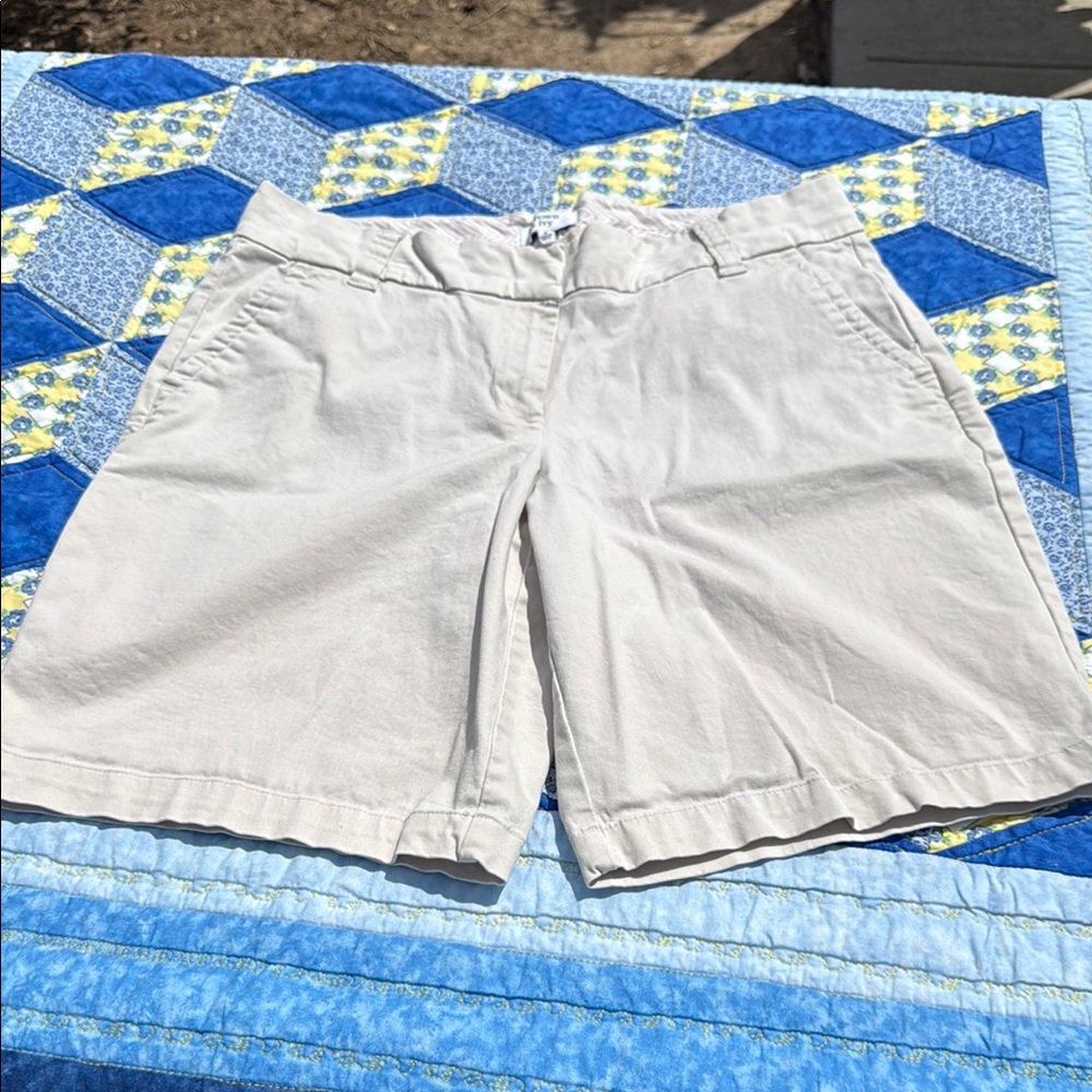Casual Cream Shorts